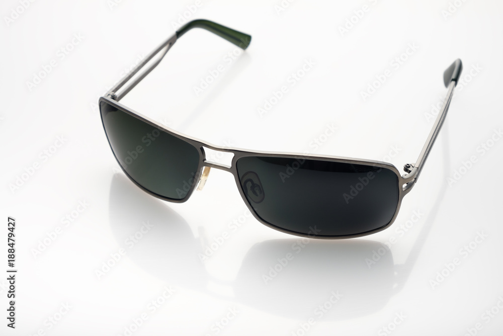 Sunglasses on white background with soft focus Sunglasses on white background with soft focus