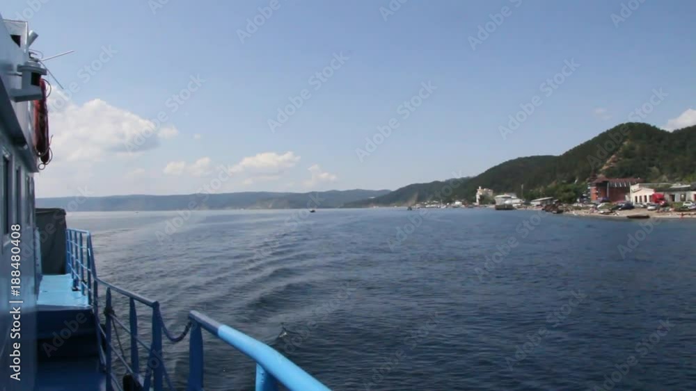 waves on the water. blue water. summer. lake Baikal. Russia waves on the water. blue water. summer. lake Baikal. Russia