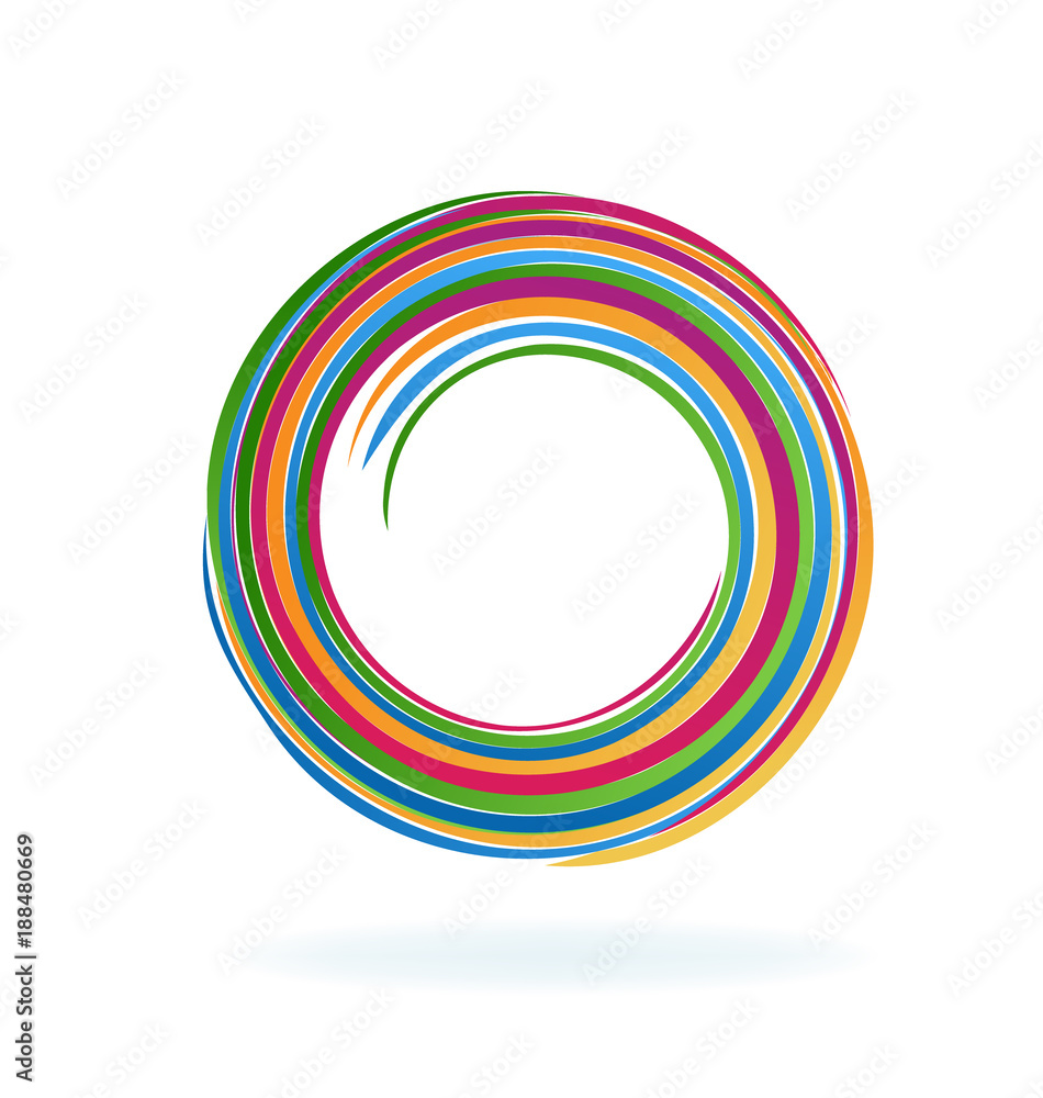 Abstract spiral circle vector Abstract spiral circle vector