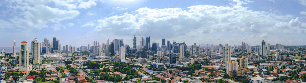Fototapeta premium Panoramiczny widok na miasto Panama