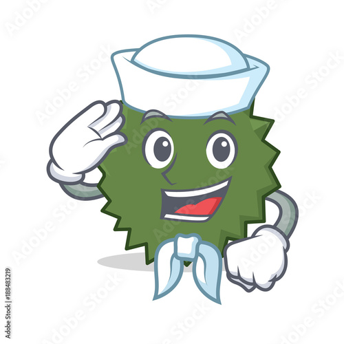 Sailor Durian character cartoon style photo