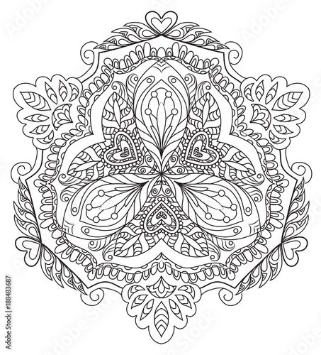 decorative floral mandala
