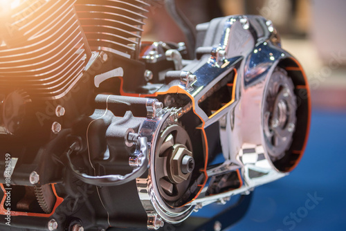 Detail of a car engine