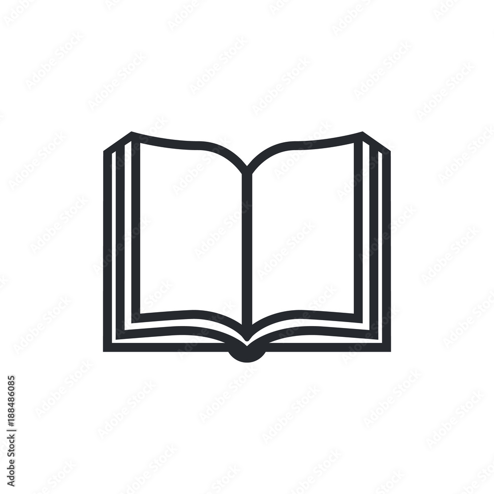 Book icon vector, solid illustration, pictogram isolated on white. Book logo Book icon vector, solid illustration, pictogram isolated on white. Book logo
