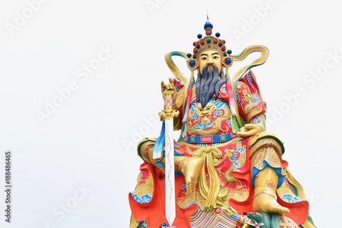 Statue of Xuan Tian Shang Di, a Taoist God, in Kaohsiung, Taiwan photo