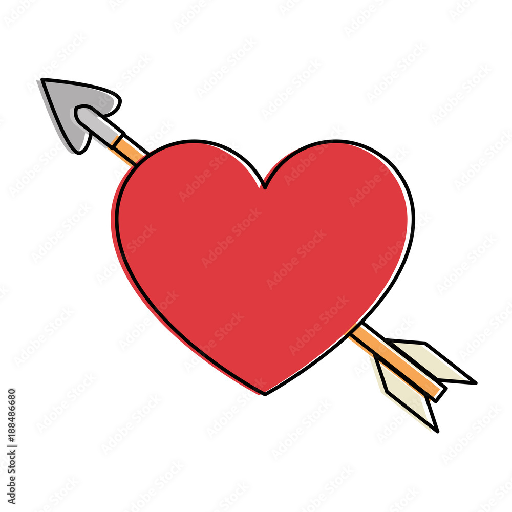 heart with arrow icon vector illustration design heart with arrow icon vector illustration design