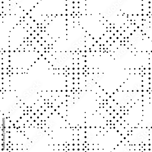 Circle seamless pattern. Geometric dots deco art seamless design