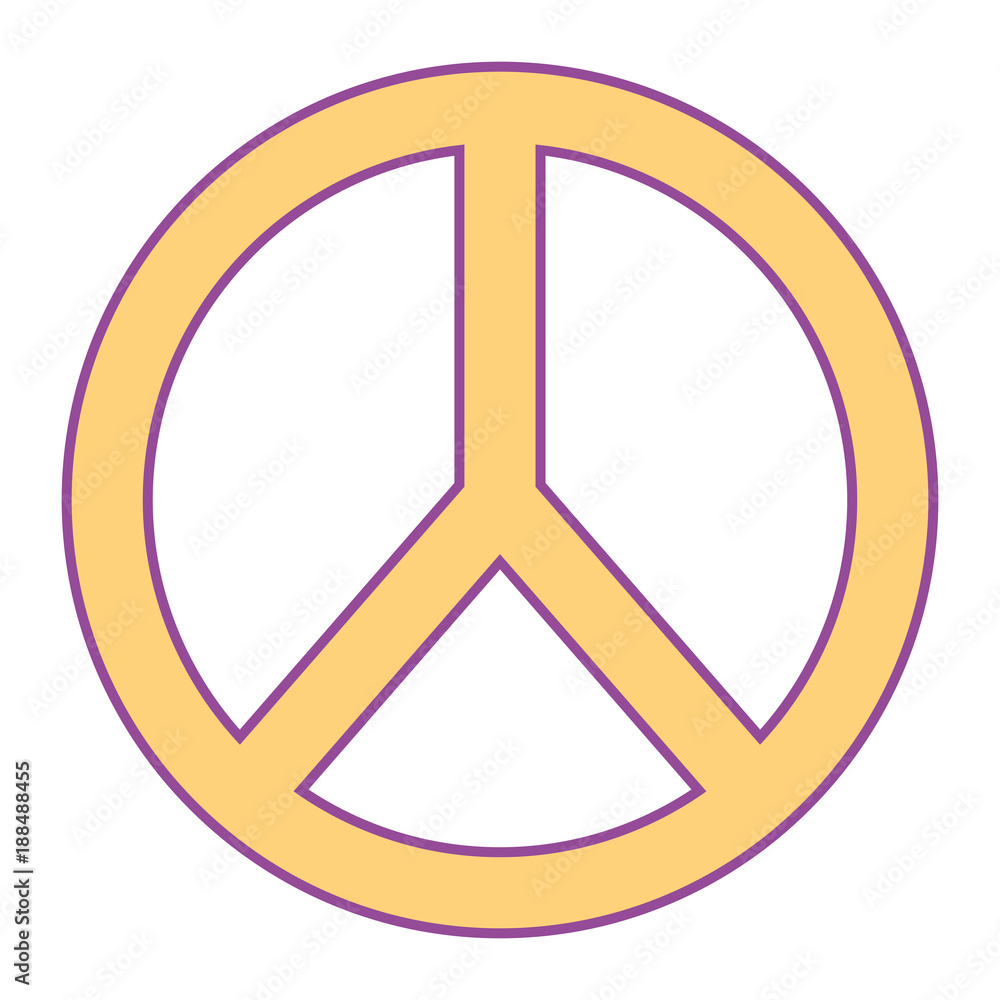 peace and love symbol emblem image vector illustration yellow design peace and love symbol emblem image vector illustration yellow design