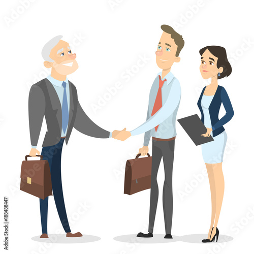 Business meeting deal.