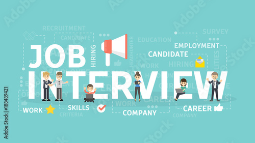 Job interview concept.