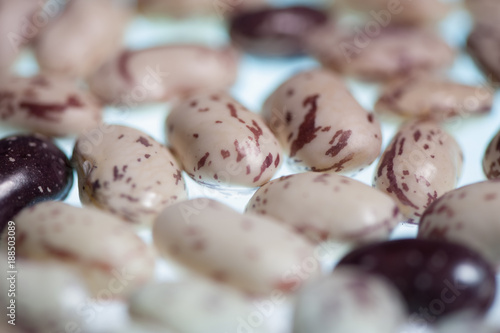 Greek traditional beans barbounia white photo