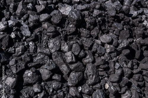 Pieces of black coal