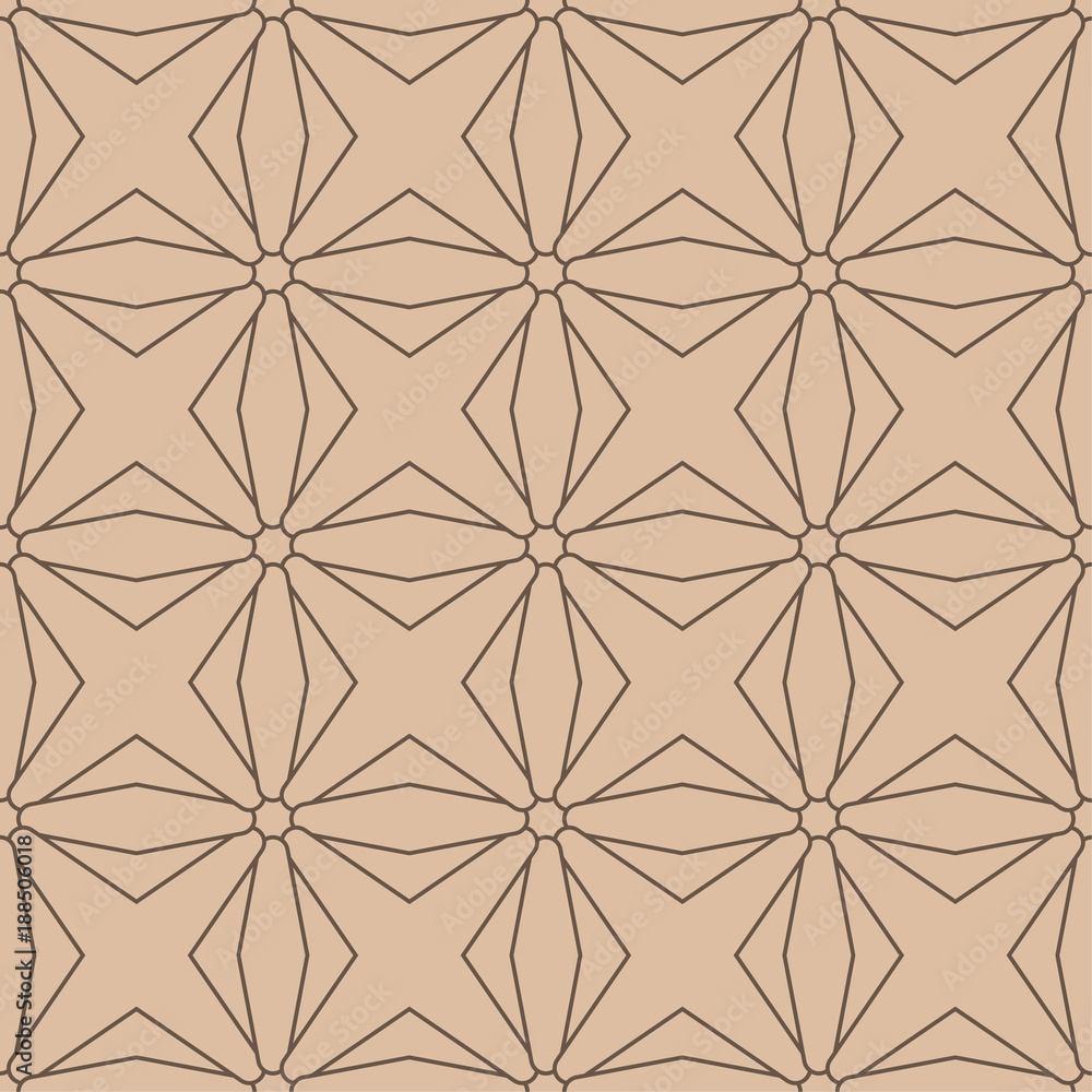 Beige and brown geometric print. Seamless pattern Beige and brown geometric print. Seamless pattern