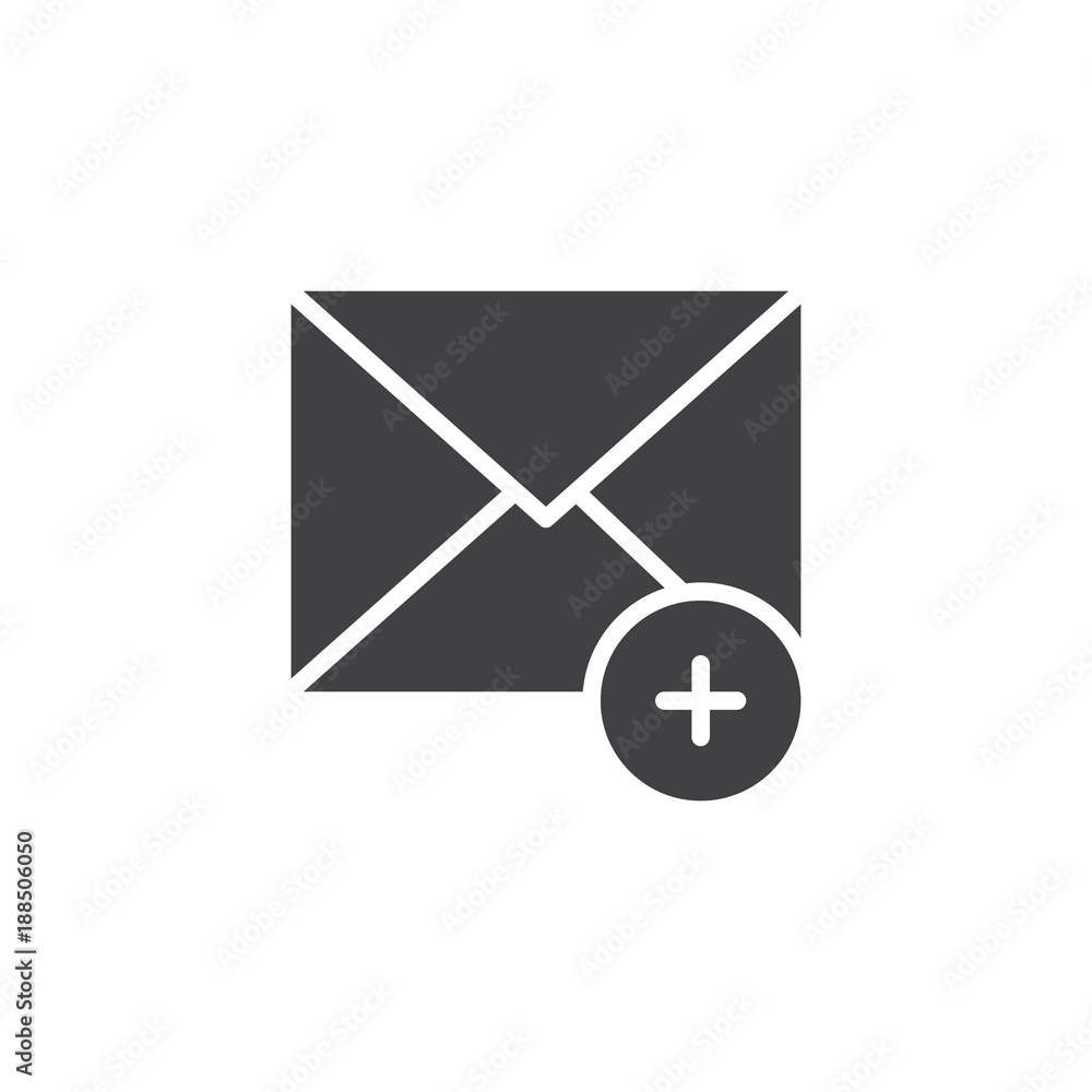 Add new message icon vector, filled flat sign, solid pictogram isolated on white. Symbol, logo illustration. Add new message icon vector, filled flat sign, solid pictogram isolated on white. Symbol, logo illustration.