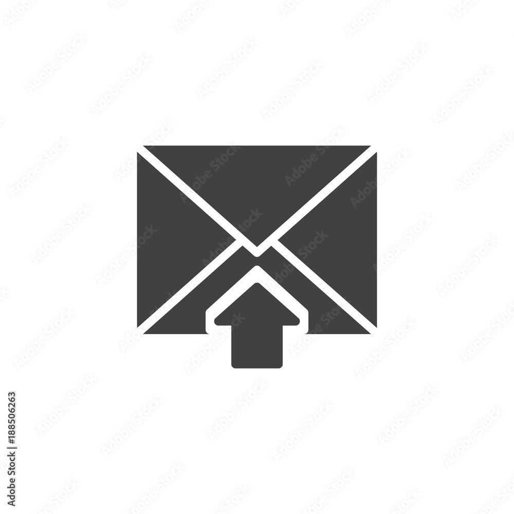 Postal envelope inbox icon vector, filled flat sign, solid pictogram isolated on white. Income mail symbol, logo illustration. Postal envelope inbox icon vector, filled flat sign, solid pictogram isolated on white. Income mail symbol, logo illustration.