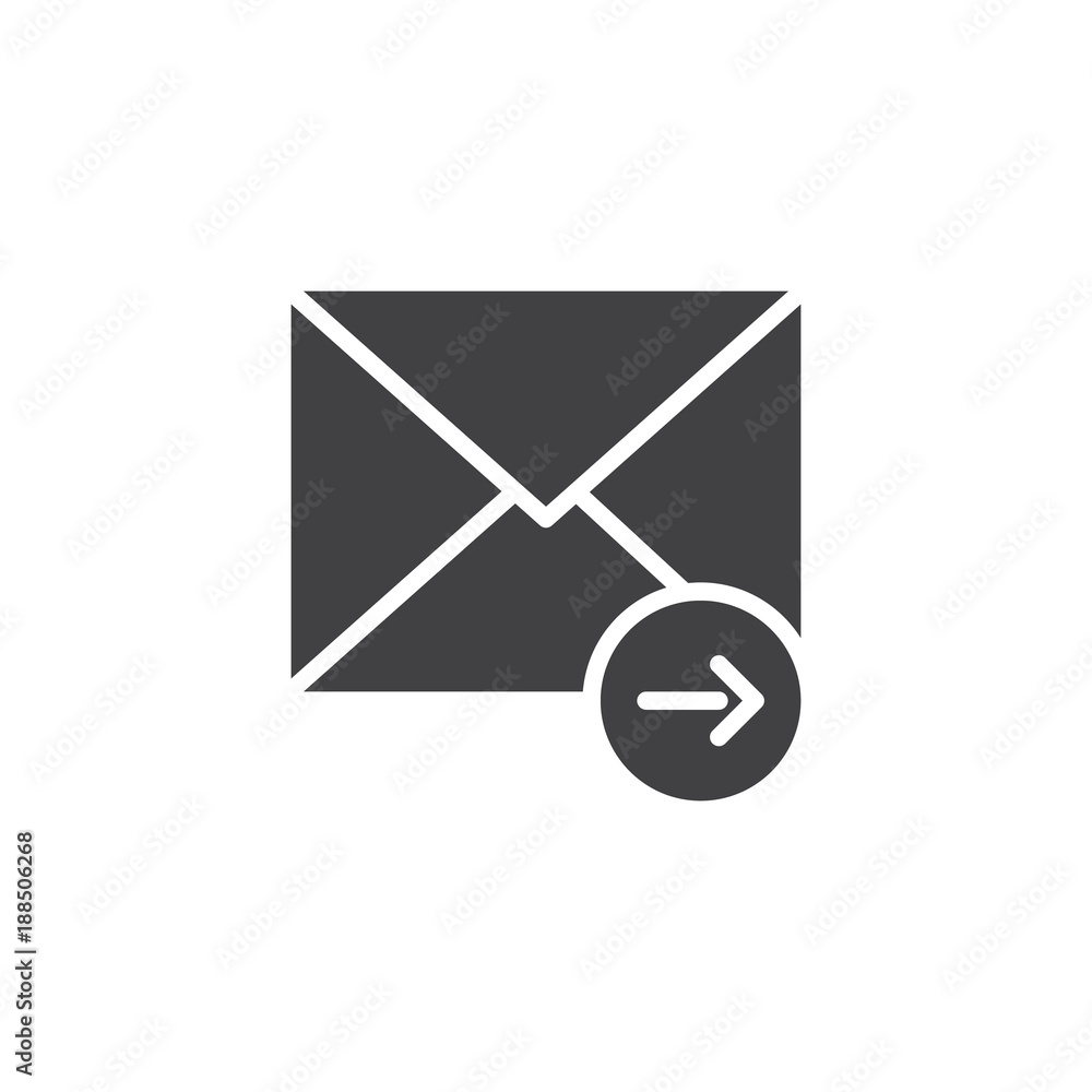 Send message icon vector, filled flat sign, solid pictogram isolated on white. Email letter sending symbol, logo illustration. Send message icon vector, filled flat sign, solid pictogram isolated on white. Email letter sending symbol, logo illustration.
