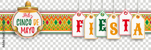 Cinco De Mayo Ornament Headline Emblem Fiesta