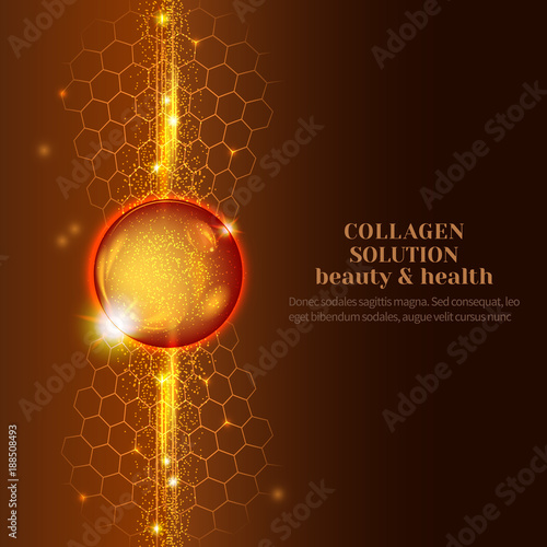 Collagen serum droplets