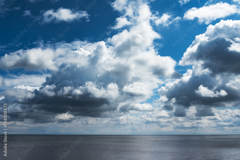 Clouds over Baltic sea.