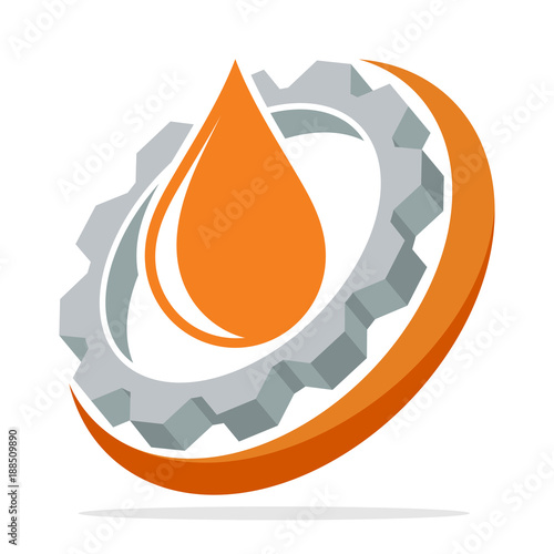 illustrated logo icon for engine lubrication maintenance service