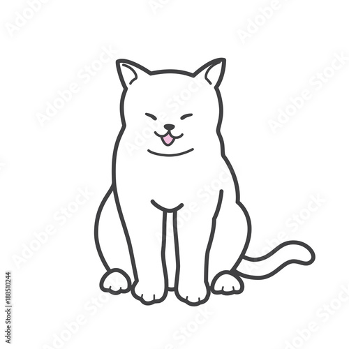 Cat Anime Logo, Icon Vector Ilustration .template. Vector. Editable. Stock  Vector - Illustration of icon, ilustration: 120670081