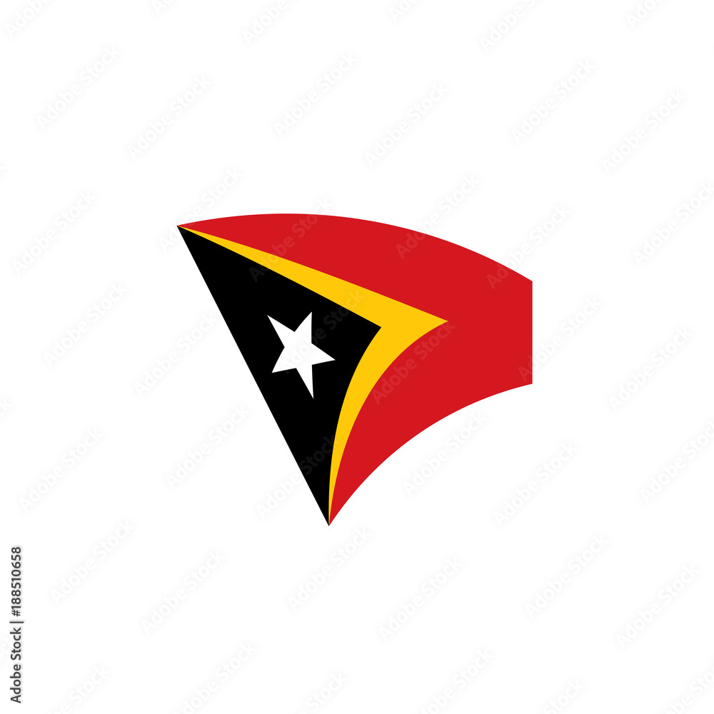 east timor flag, vector illustration east timor flag, vector illustration
