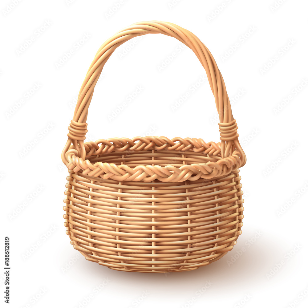 Rounded Basket separate in layer, Easy to use and in put artworks