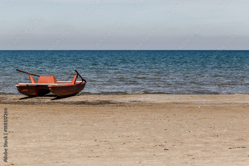 A Lifeboat On The Beach