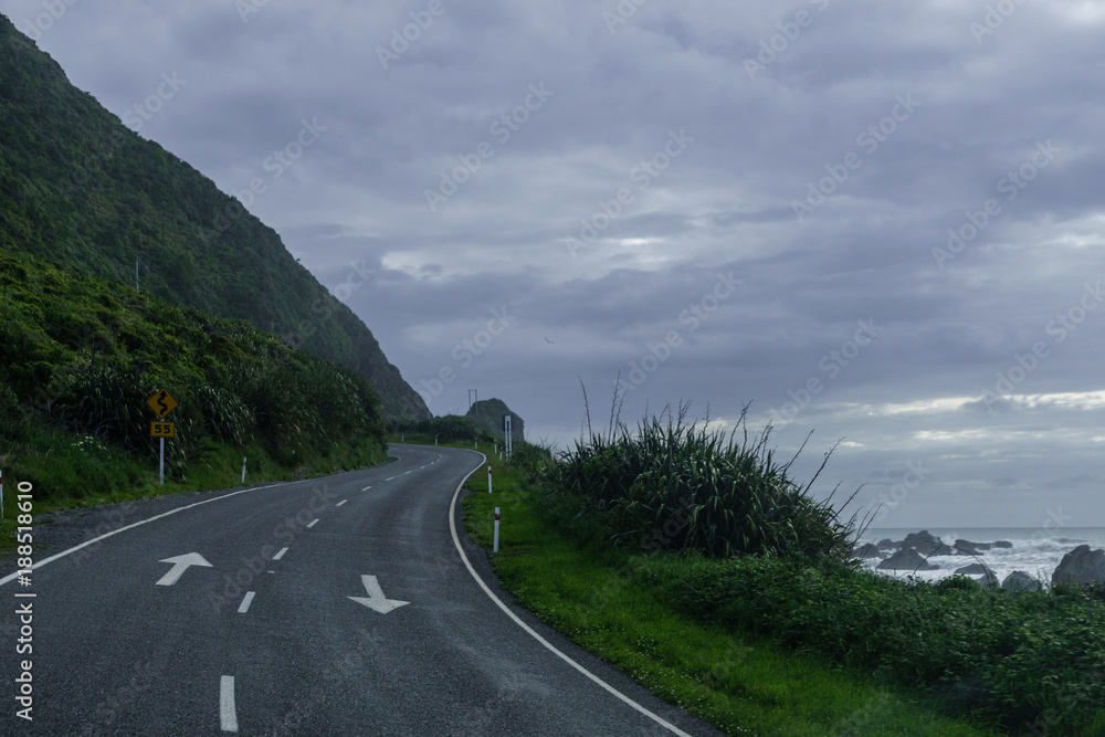 Naklejka premium New Zealand highway