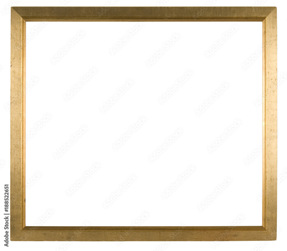 Large empty picture frame, distressed gilt finish Large empty picture frame, distressed gilt finish