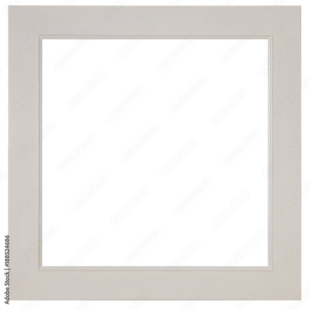 Empty picture frame, white hand painted finish Empty picture frame, white hand painted finish