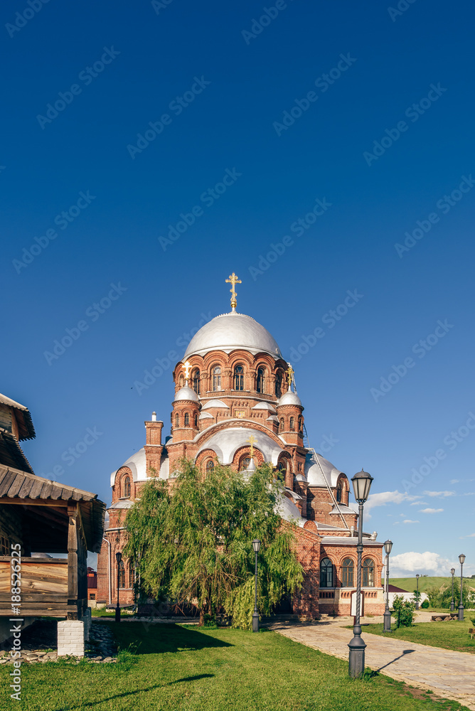 Church of the Theotokos Joy of All Who Sorrow at the Ioanno-Predtechensky Monastery (John-Baptist Monastery) in City-Island Sviyazhsk, Russia.