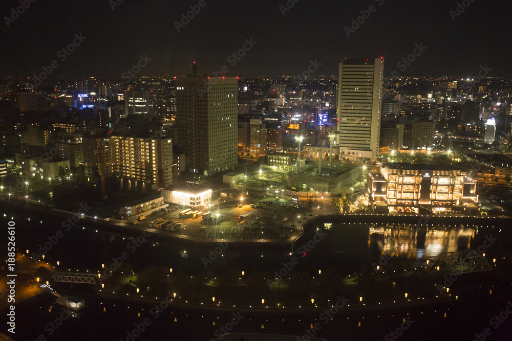 Obraz premium 横浜みなとみらい21 夜景