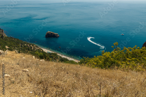 Fototapeta Naklejka Na Ścianę i Meble -  cliff in Fiolente/ view of the cliff in Fiolente, Sevastopol