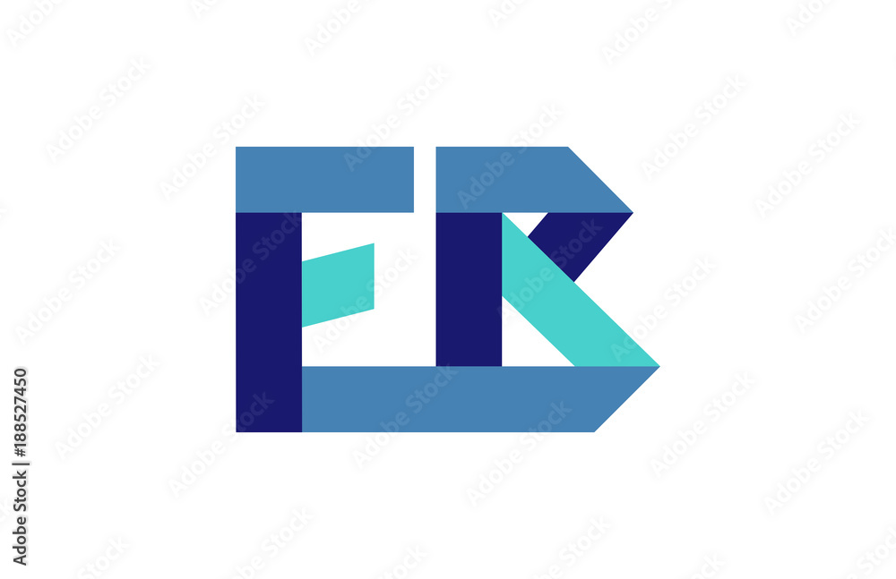 Obraz premium EB Ribbon Letter Logo