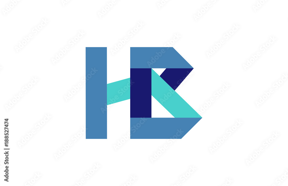 HB Ribbon Letter Logo HB Ribbon Letter Logo