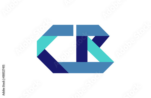 Free Download CB Ribbon Letter Logo - GFXLoad
