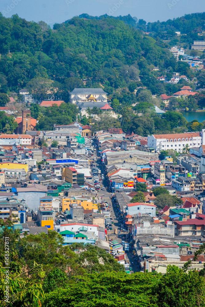 Kandy city, Sri Lanka