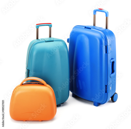 color hardshell cases isolated