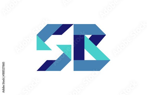Free Download SB Ribbon Letter Logo - GFXLoad