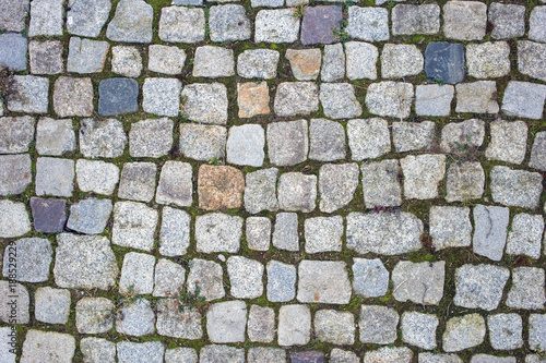 Background of stone pavement texture photo