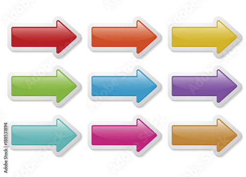 set of arrow signs
