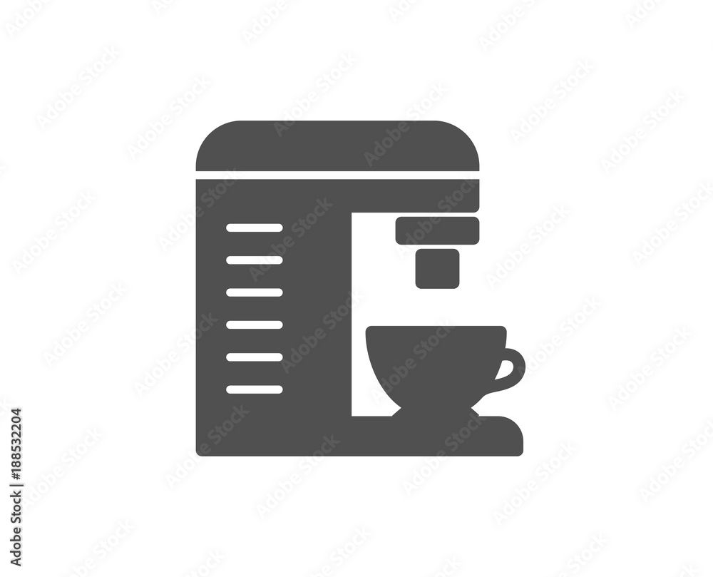 Coffee machine simple icon. Hot drink sign. Fresh beverage symbol. Quality design elements. Classic style. Vector Coffee machine simple icon. Hot drink sign. Fresh beverage symbol. Quality design elements. Classic style. Vector