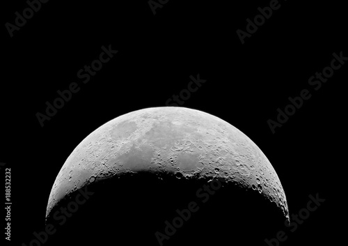 Close-up of moon in sky photo