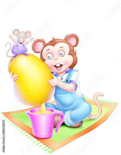 baby boy playing with toys