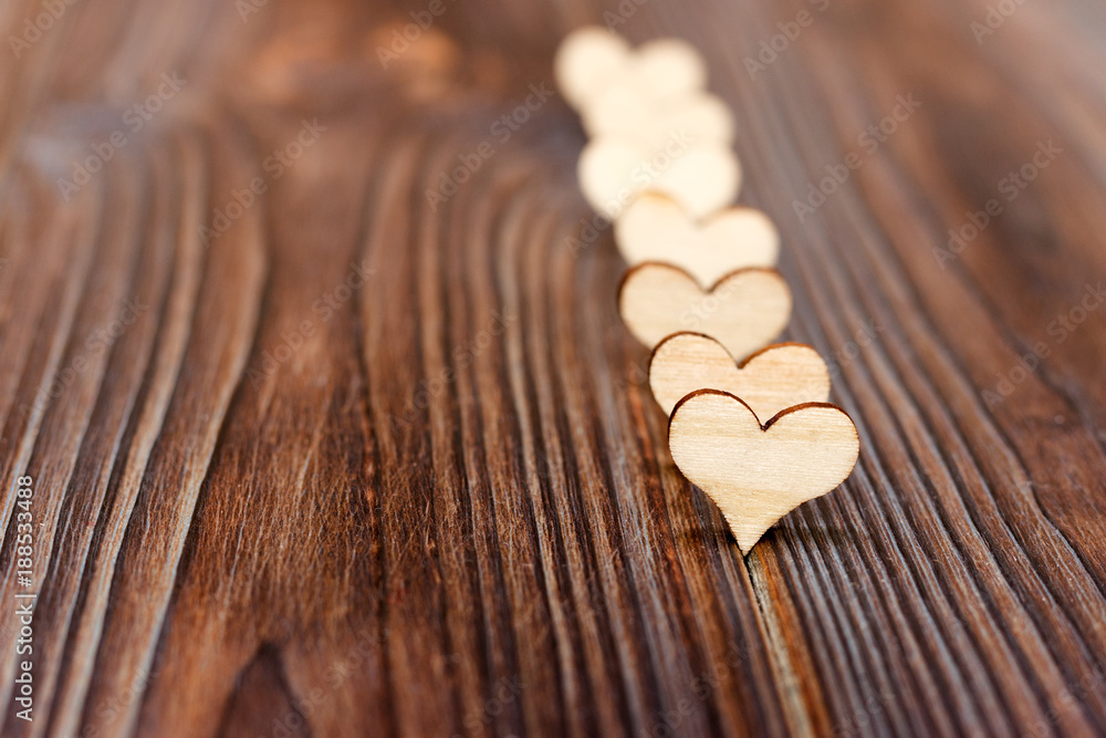 Wooden heart shape background. copy space love concept Wooden heart shape background. copy space love concept