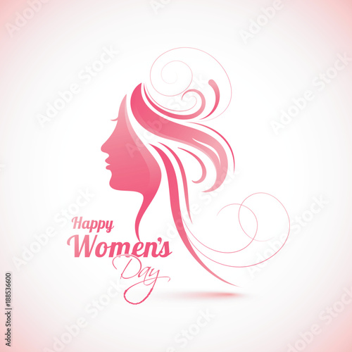 Happy Women's Day celebration design.