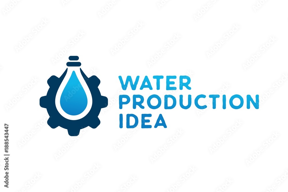 Fototapeta premium water production idea