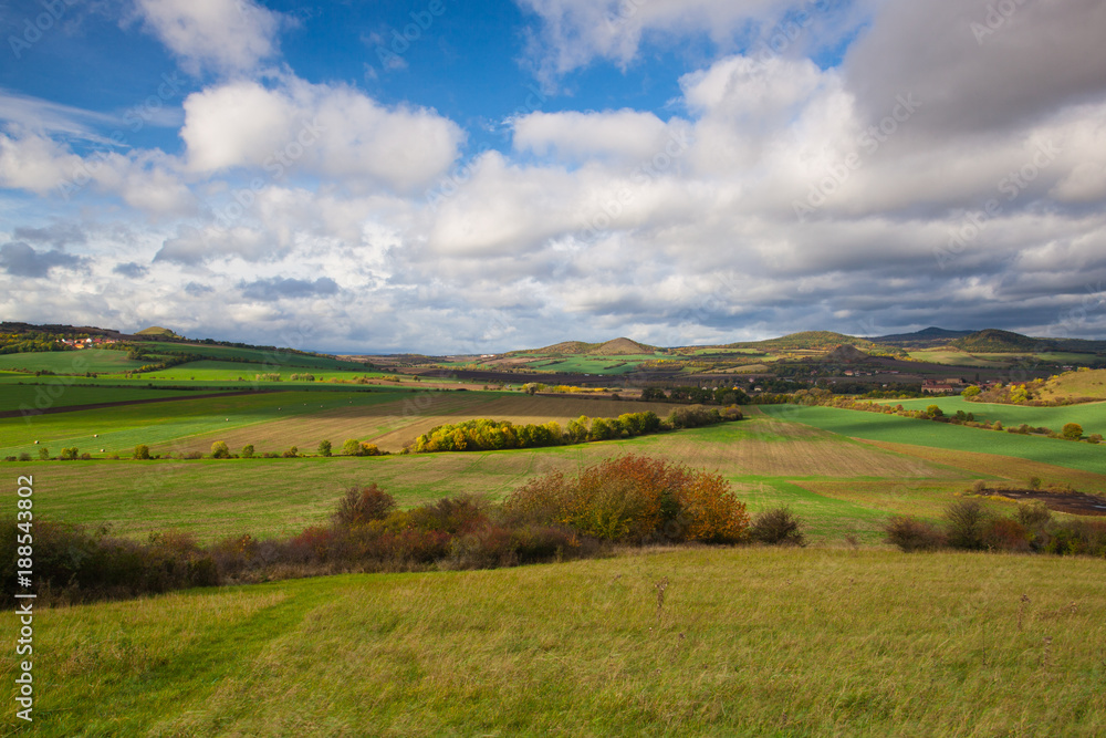 Autumn scenery in Central Bohemian Highlands