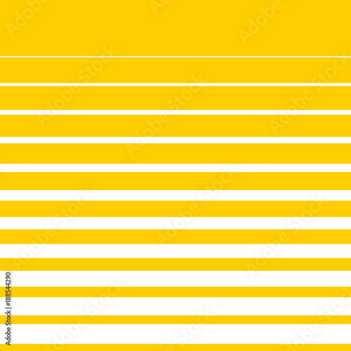 Colorful yellow horizontal stripped halftone background. Vector illustration.